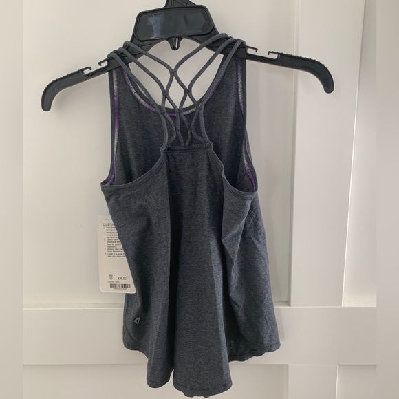 **SOLD**Lululemon Ivivva girls “Quiet Moments Tank” size 10 colour heather grey - Picture 4 of 6